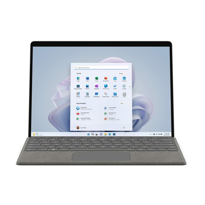Laptop 2 in 1 Microsoft Surface Pro 9 Qwerty in Spagnolo 13" Intel Core I7-1255U 512 GB SSD-0