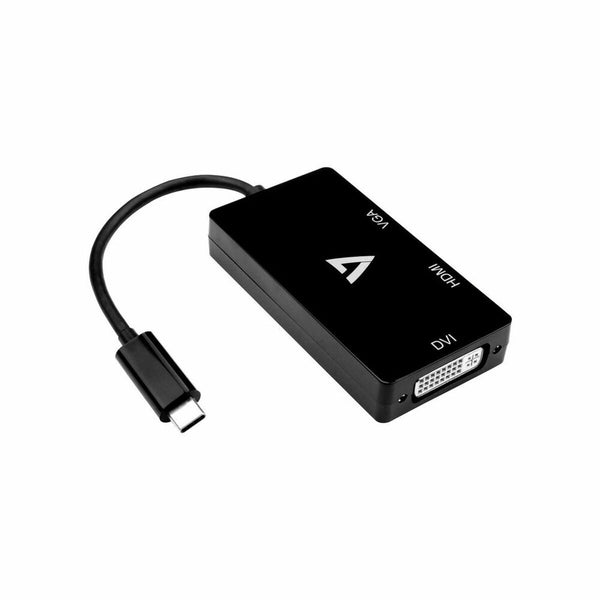 Adattatore USB C con HDMI V7 V7UC-VGADVIHDMI-BLK  Nero-0