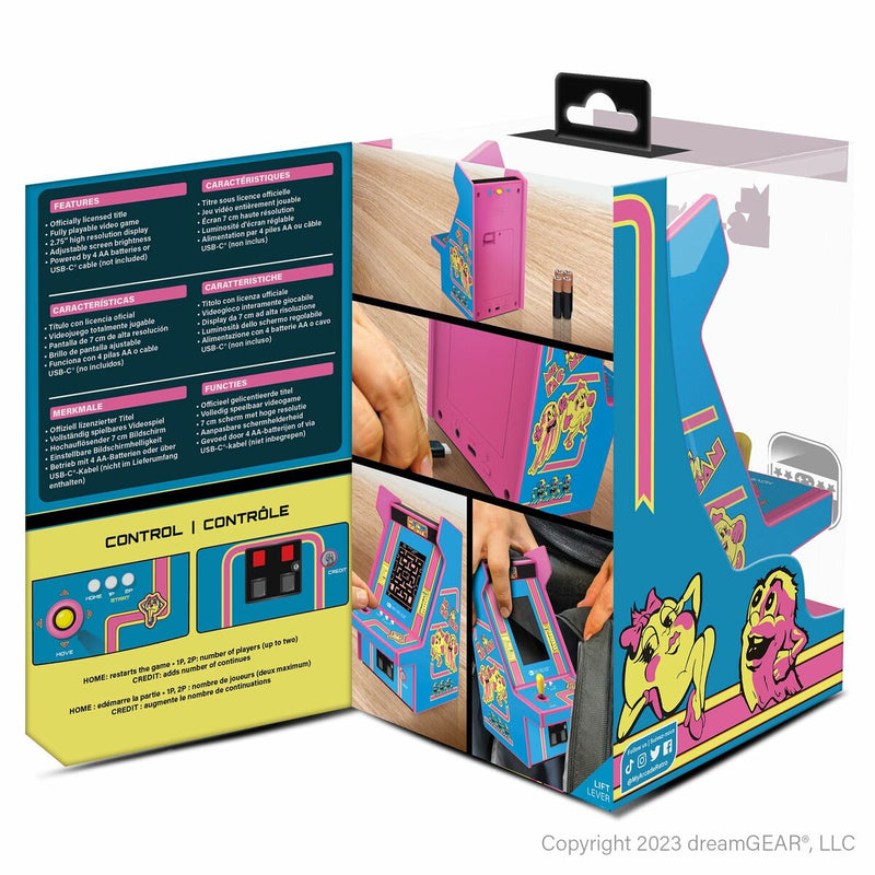 Console Portatile My Arcade Micro Player PRO - Ms. Pac-Man Retro Games Azzurro-1