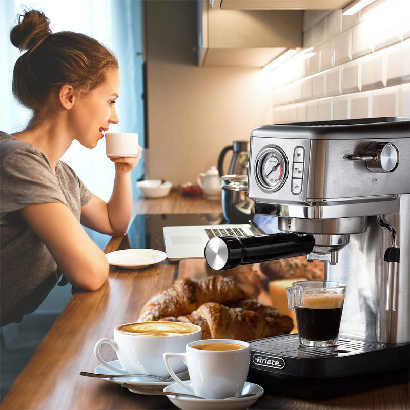 Macchina per caffè espresso Metal con manometro 1381 bigeshop