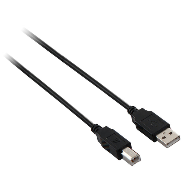 Cavo USB A con USB B V7 V7E2USB2AB-05M Nero 5 m-0