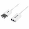 Cavo USB Startech USBEXTPAA3MW         USB A Bianco-0