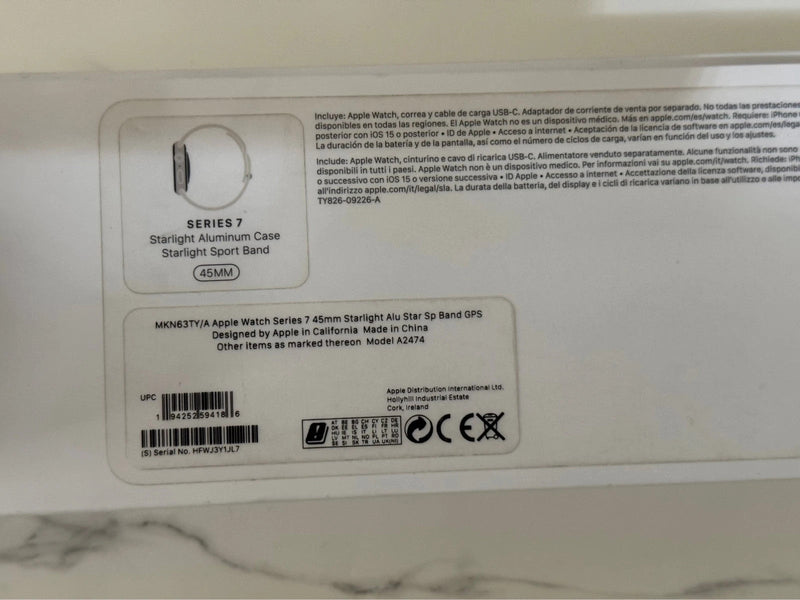 Apple Watch serie 7 45mm Wi-Fi silver grado A bigeshop