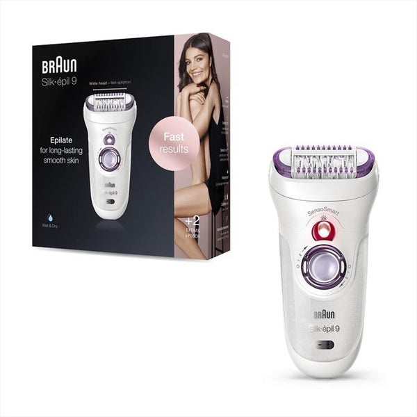 BRAUN epilatore Silk-épil 9 9-700-Bianco/Viola