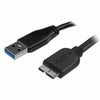 Cavo da USB a micro USB Startech USB3AUB2MS Nero-0