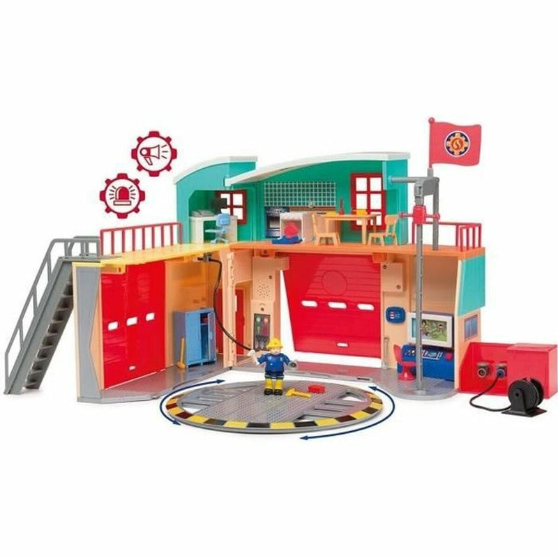 Playset Smoby Caserne de Pompiers Électronique-3