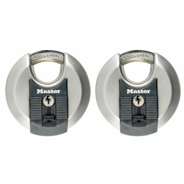 Lucchetto con chiave Master Lock M40EURT (2 Unità)-0