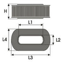Filtro dell'aria Green Filters R727426-1