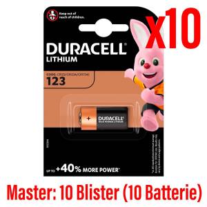 Duracell Batterie 3V DL123 CR123/CR123A/CR17345 10Cnf/1pz-0