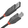 Cavo USB A con USB B LINDY 36677 10 m Nero Grigio-0