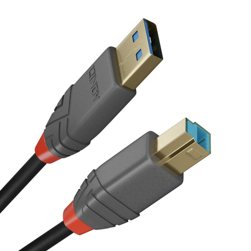 Cavo USB A con USB B LINDY 36740 50 cm Nero-0