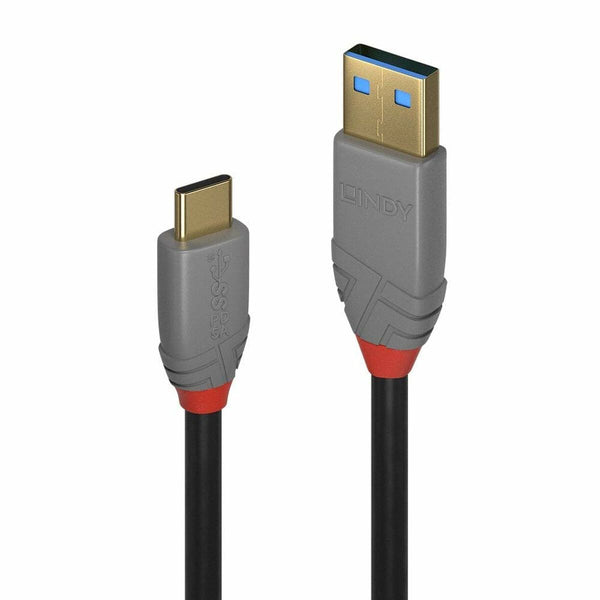 Cavo USB A con USB C LINDY 36910 50 cm Nero-0