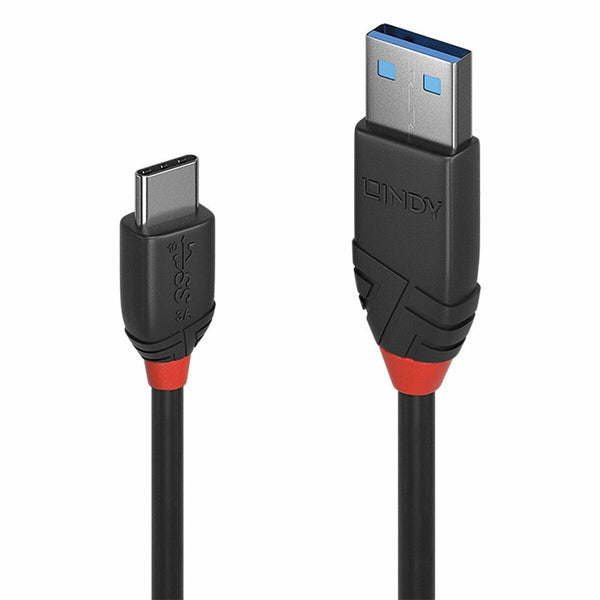 Cavo USB A con USB C LINDY 36916 Nero 1 m-0