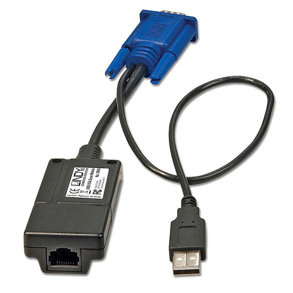 Adattatore USB con VGA LINDY 39634 Nero/Blu-0