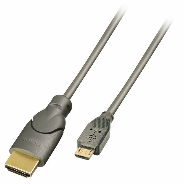 Cavo da USB a micro USB LINDY 41565 50 cm Nero-0