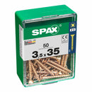 Scatola a viti SPAX Vite per legno Testa piatta (3,5 x 35 mm)-0