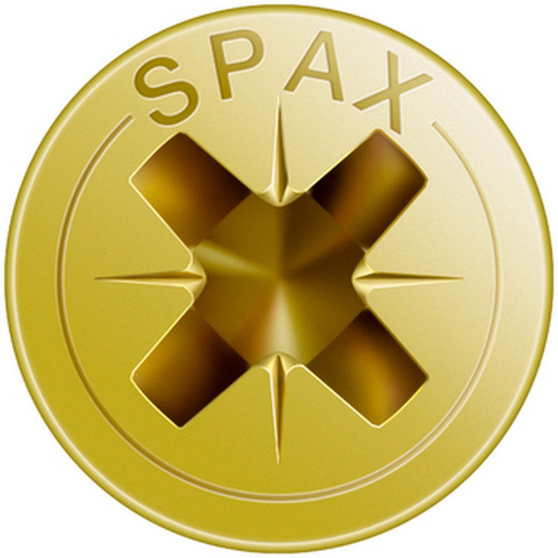 Scatola a viti SPAX Yellox Legno Testa piatta 150 Pezzi (2 x 10 mm)-1