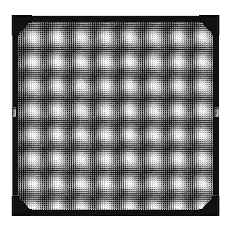 Zanzariera Schellenberg Magnetico Con cornice Fibra di Vetro Antracite (100 x 120 cm)-2