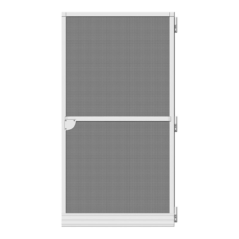 Zanzariera Schellenberg Con porta Fibra di Vetro Alluminio Bianco (100 x 210 cm)-0