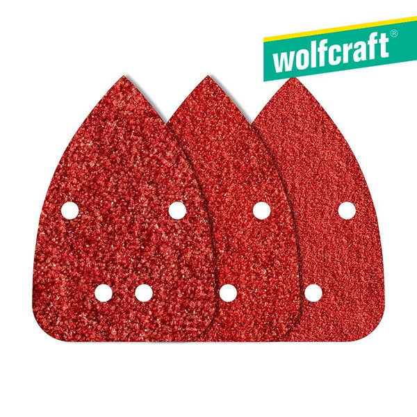 Carta vetrata Wolfcraft 1756000 80/120/240 g (9,6 x 13,6 cm)-0