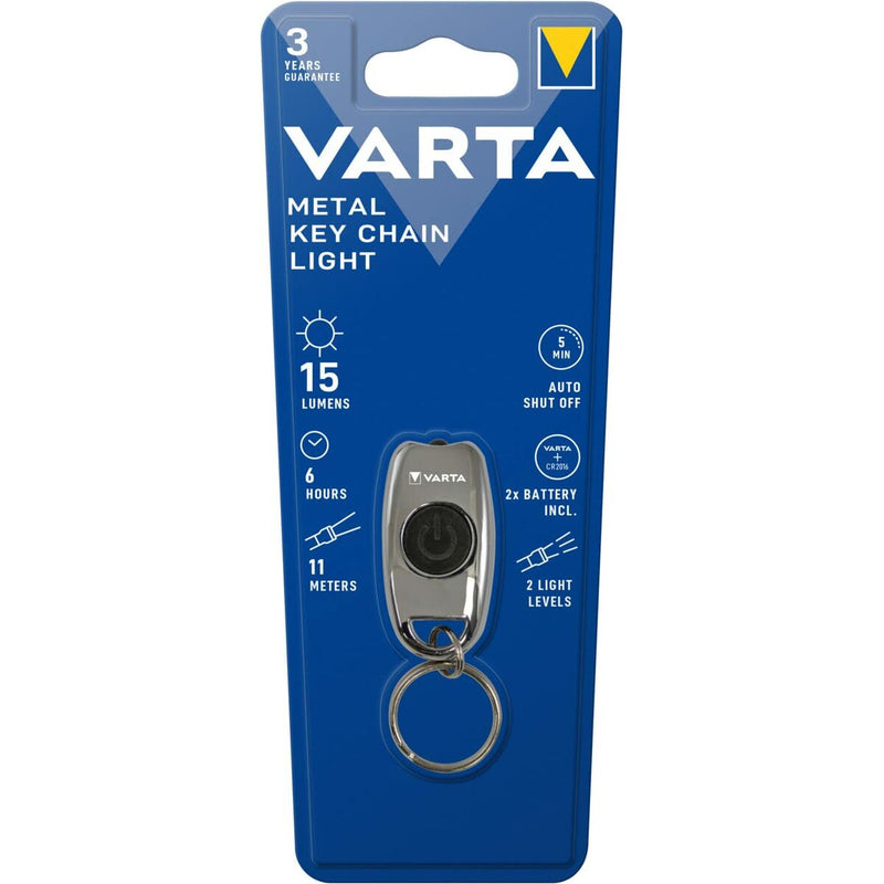 Portachiavi Torcia LED Varta Metal Key Chain Light 15 lm-1