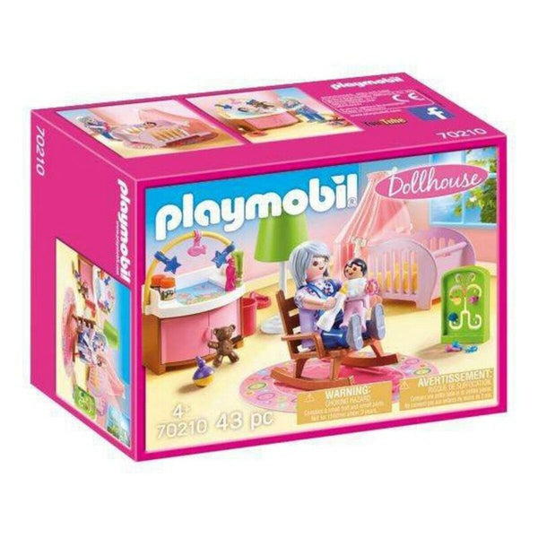 Playset Dollhouse Baby's Room Playmobil 70210 - Nursery (43 pcs)-0