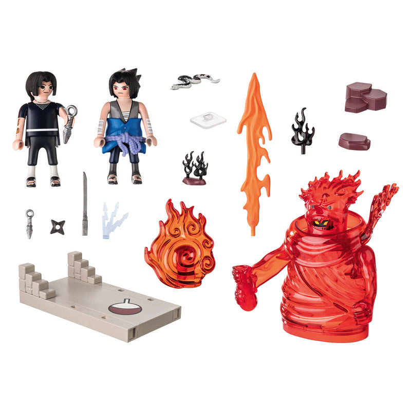 Playset Playmobil 70666 Sasuke vs Itachi 37 Pezzi-3