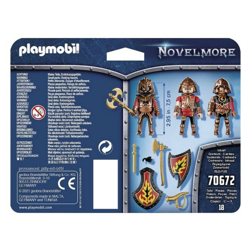 Set di Cifre Novelmore Fire Knigths Playmobil 70672 (18 pcs)-1
