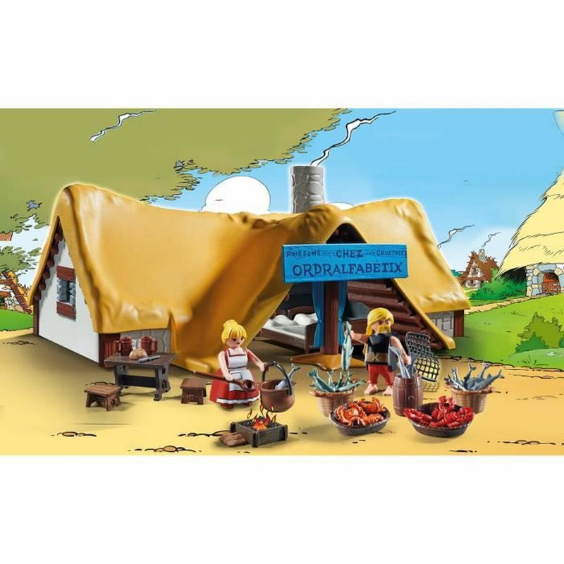 Playset Playmobil Astérix: Ordralfabetix Hut 71266 73 Pezzi-5