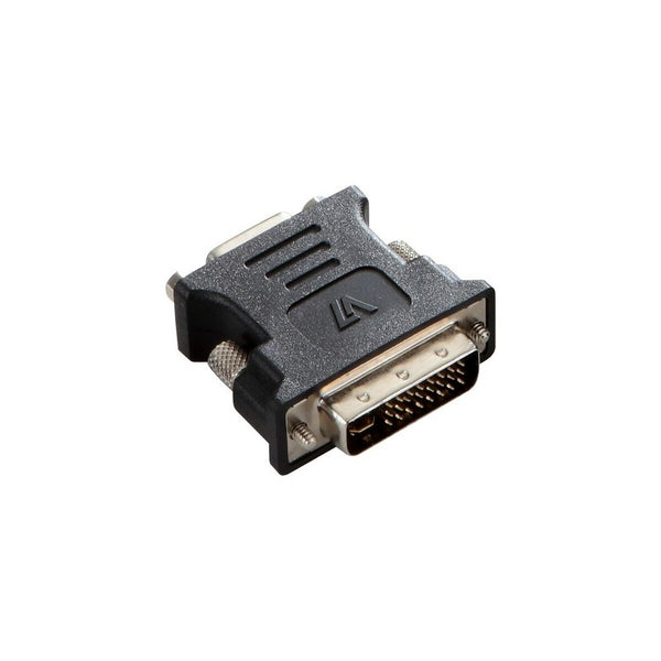 Adattatore DVI-I con VGA V7 V7E2DVIIMVGAF-ADPTR  Nero-0