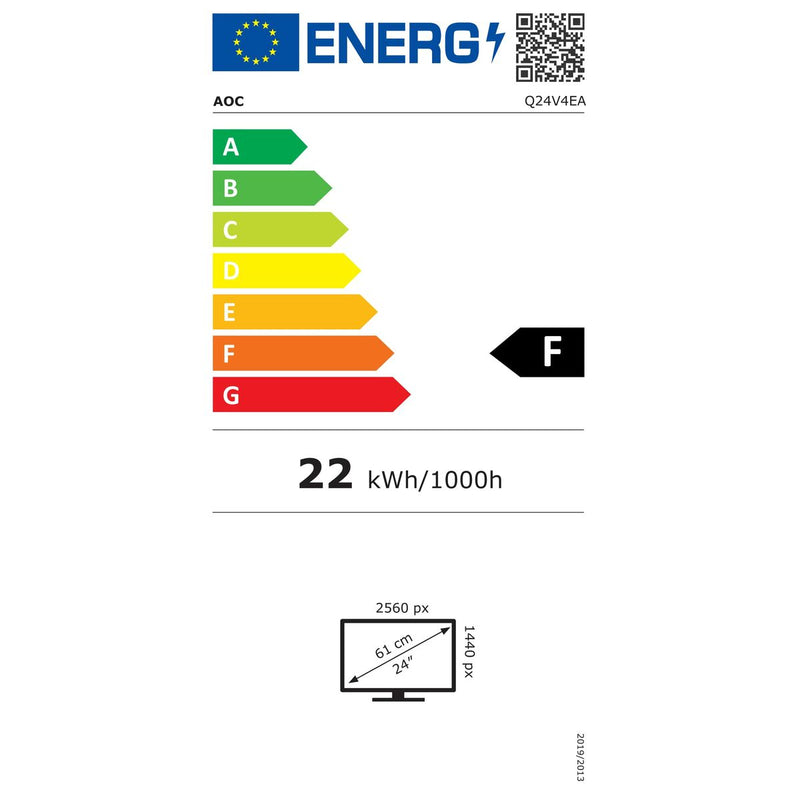 Monitor AOC Q24V4EA IPS LED 23,8" LCD Flicker free-2