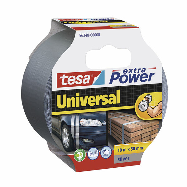 Nastro americano TESA Extra Power Universal 10 m x 50 mm Argentato-0