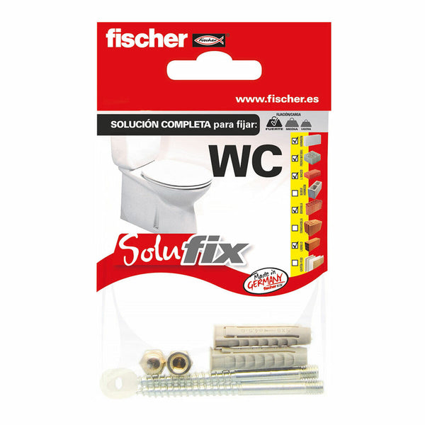 Kit di fissaggio Fischer Solufix 502696 Toilette 6 Pezzi-0