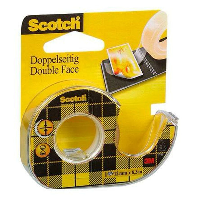 Nastro biadesivo Scotch 12 mm x 6 m (6 Unità)-1