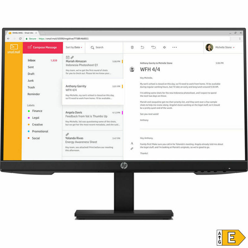 Monitor HP 7VH44AA