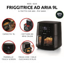 Friggitrice ad aria 9L con vetro Nero bigeshop