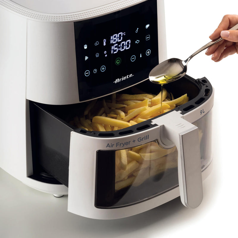 Friggitrice ad aria 9L con vetro Bianco bigeshop