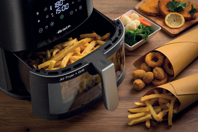 Friggitrice ad aria 9L con vetro Nero bigeshop