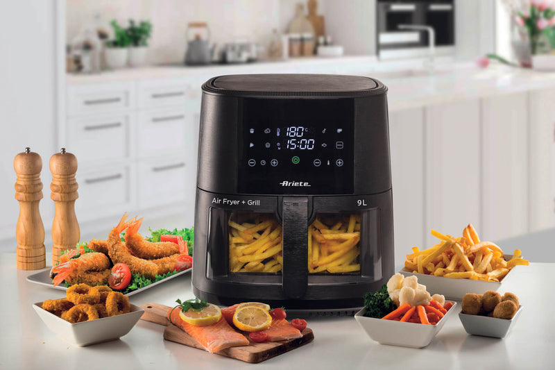 Friggitrice ad aria 9L con vetro Nero bigeshop