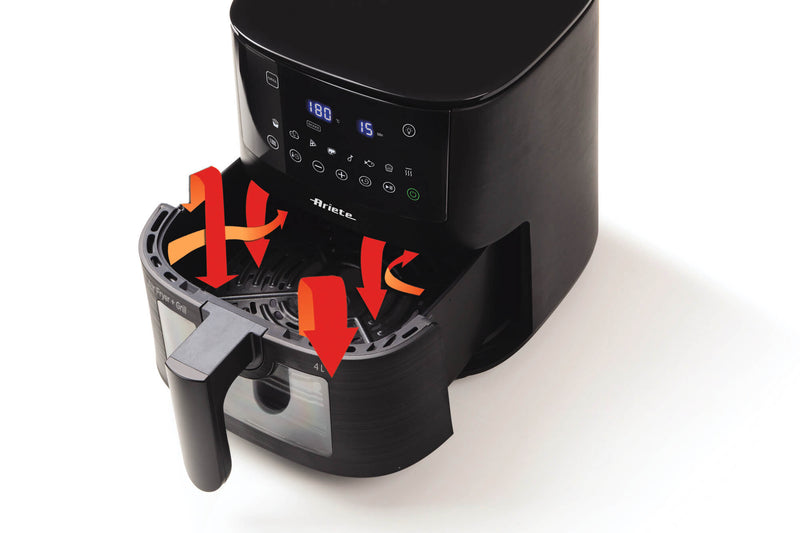 Friggitrice ad aria 4L Nero bigeshop