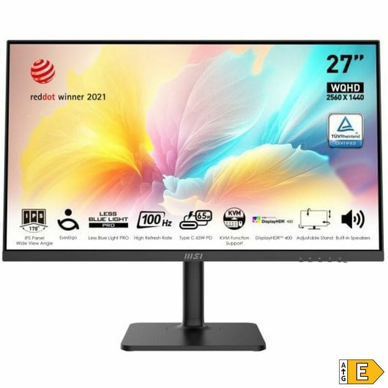 Monitor Gaming MSI Modern MD272QXP 27" 100 Hz Wide Quad HD-10