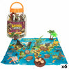 Playset Colorbaby 19 Pezzi 6 Unità 17 x 9 x 6 cm Dinosauri-0