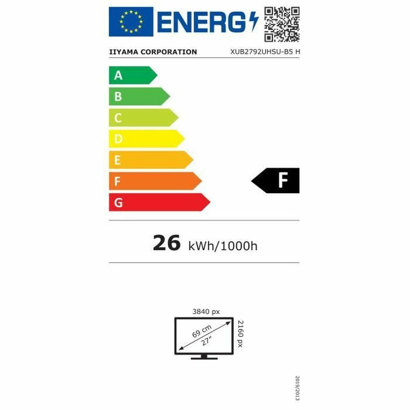 Monitor Iiyama XUB2792UHSU-B5 27" LED IPS Flicker free 60 Hz-1