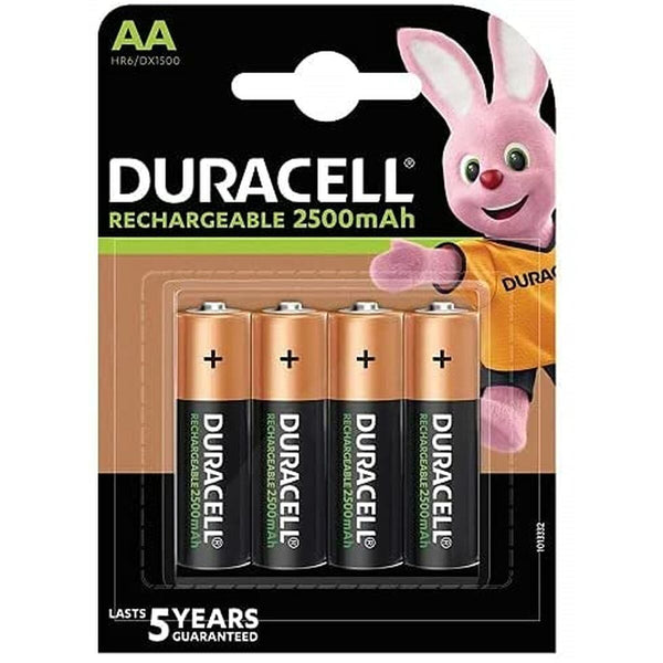 Batterie Ricaricabili DURACELL DURDLLR6P4B AA 1,2 V (4 Unità)-0