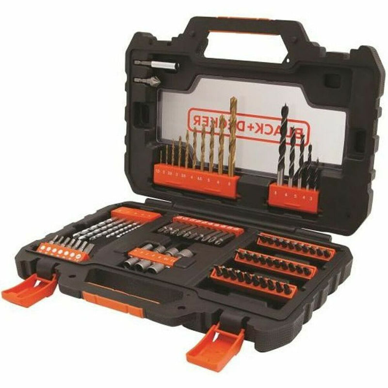 Set di punte per trapano e punte per trapano Black & Decker A7231 76 Pezzi-0