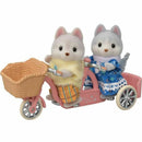 Playset Sylvanian Families Husky siblings and their tandem-0