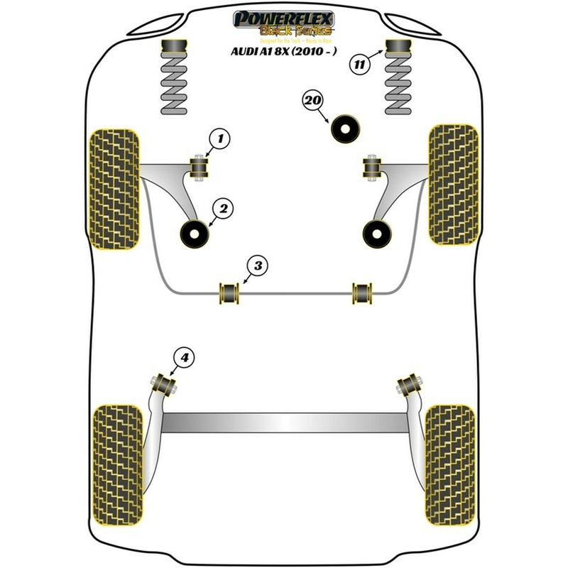Silentblock Powerflex PFF85-620 Supporto motore (1 Unità)-2