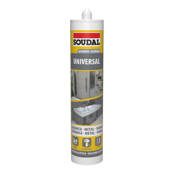 Silicone Soudal 115924 Universale Argentato 280 ml-0