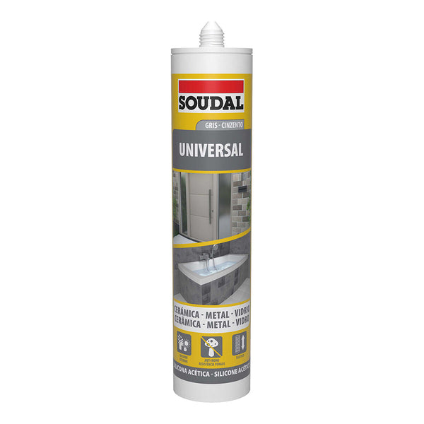 Silicone Soudal 115927 Universale Grigio 280 ml-0