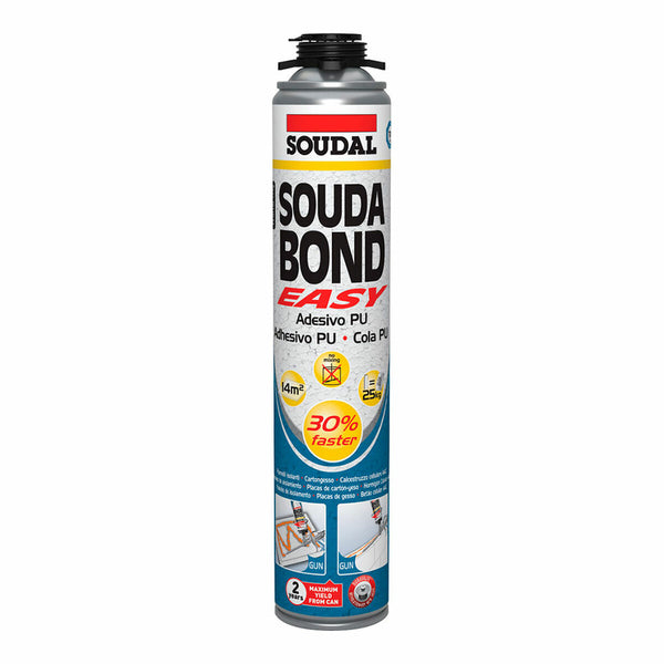 Schiuma Soudal SoudaBond Easy Poliuretano Pistola 750 ml-0